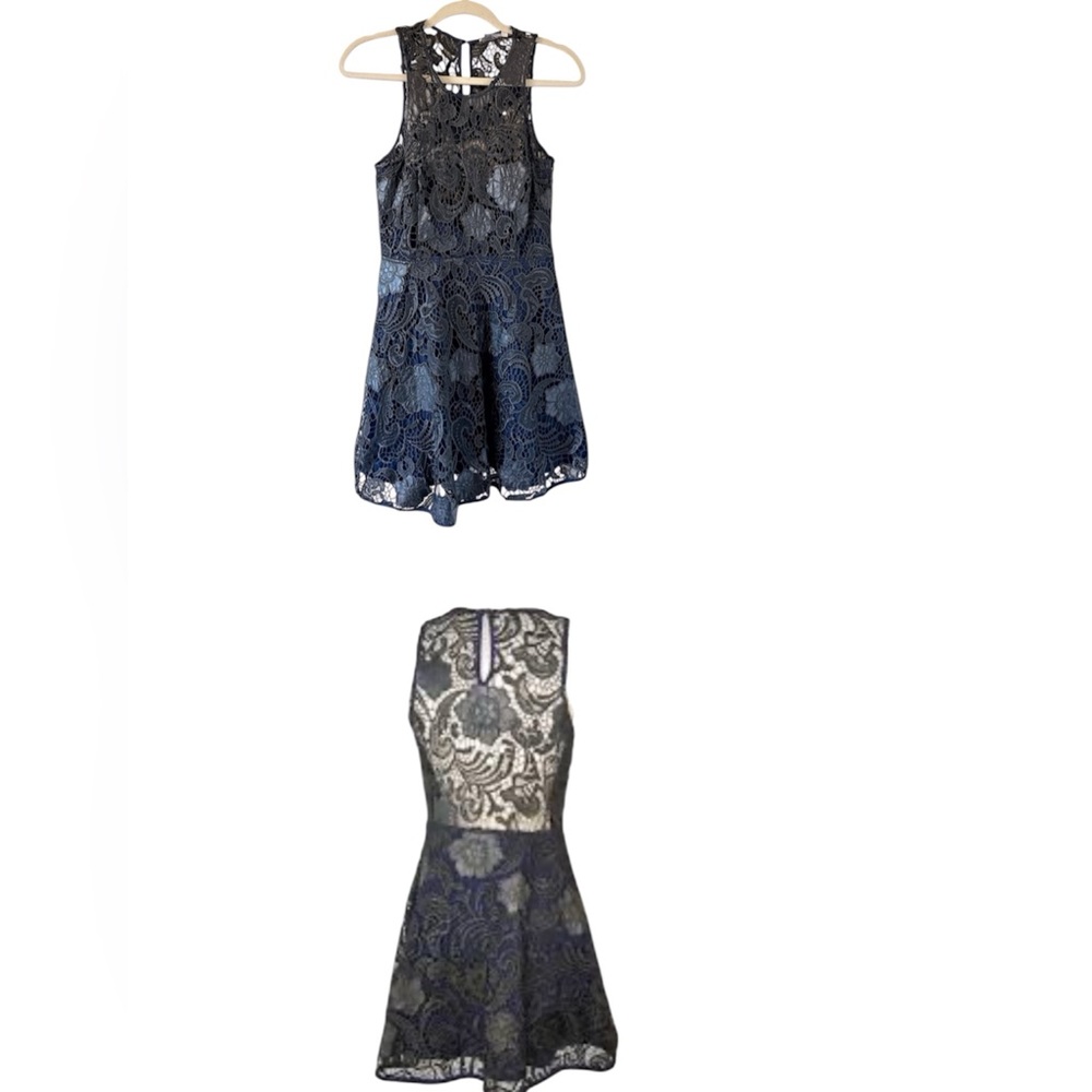 Lovers + Friends The Rocket Lace Black Blue
Sleeveless Mini Dress size M…